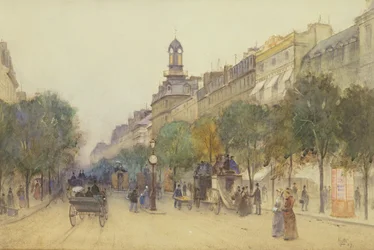Il Boulevard des Italiens, Parigi, 1887